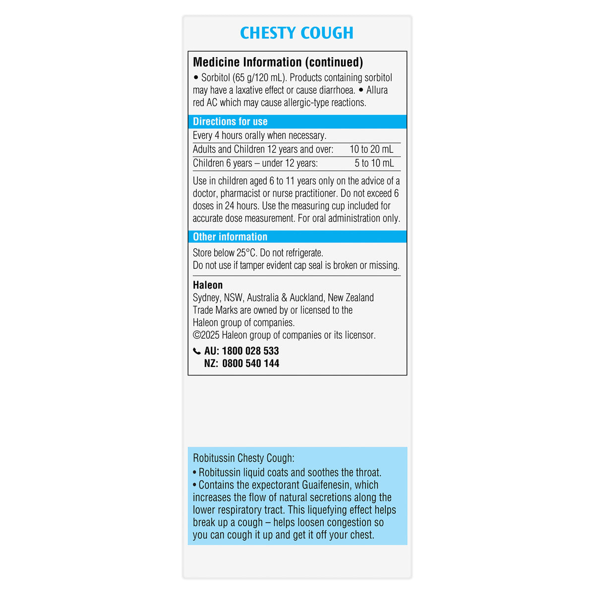 Robitussin Chesty Cough 200 mL