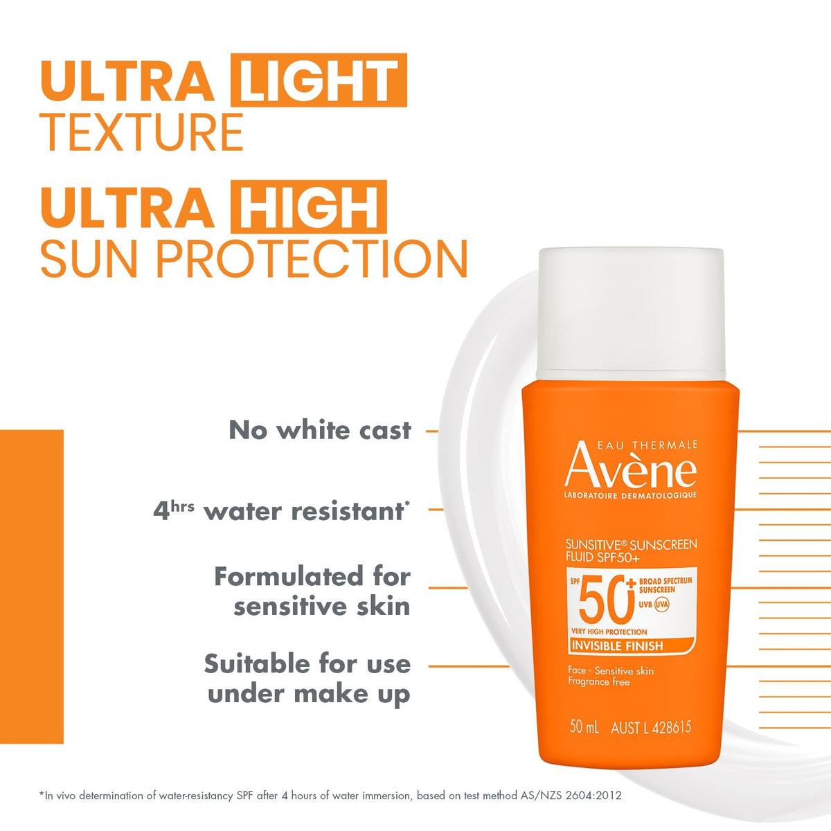 AVENE Sunsitive SS Fluid SPF50+ 50ml