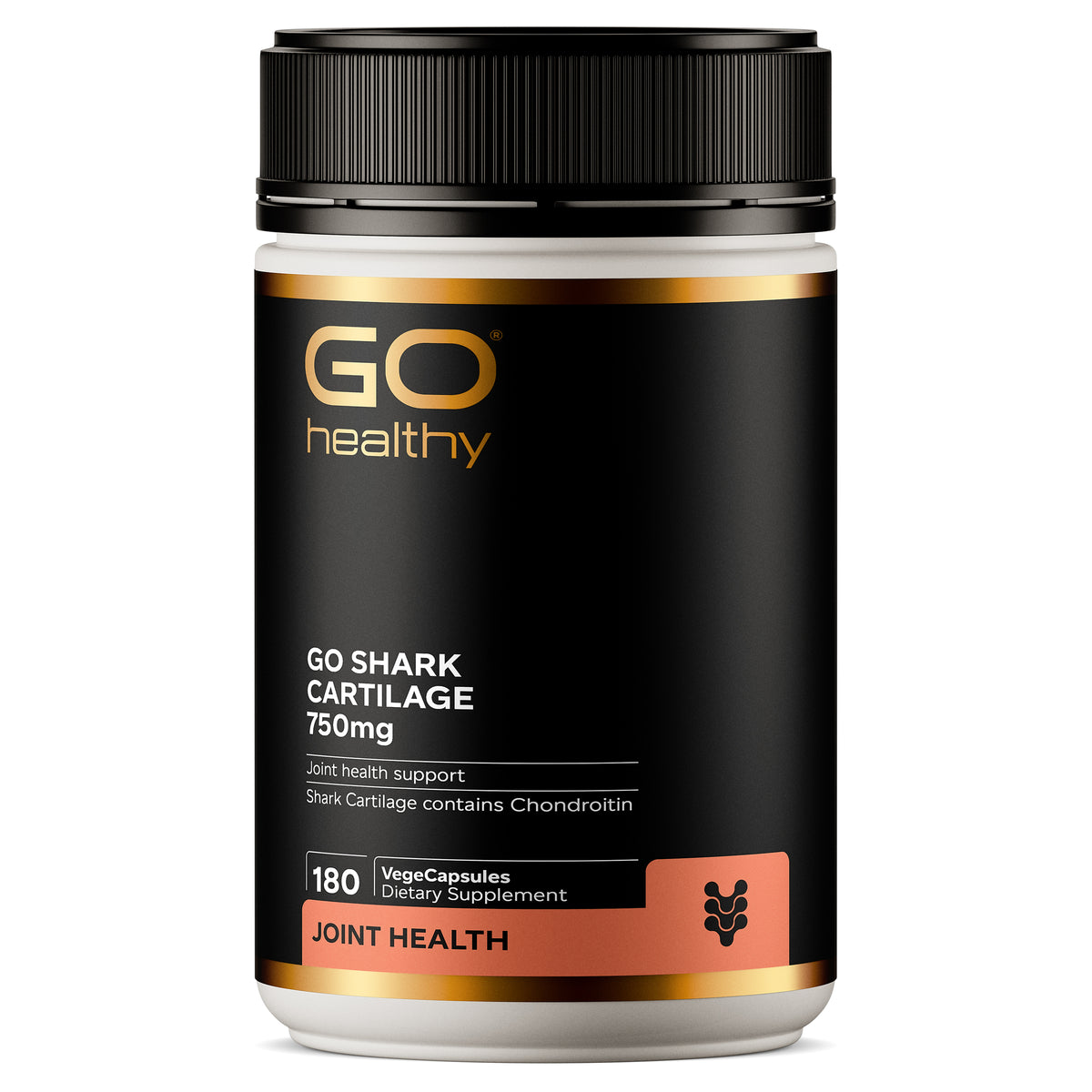GO Healthy GO Shark Cartilage Supplements 750mg 180 Vcaps