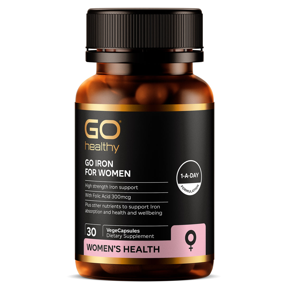 GO Healthy GO Iron Supplement for Women 30 VCaps