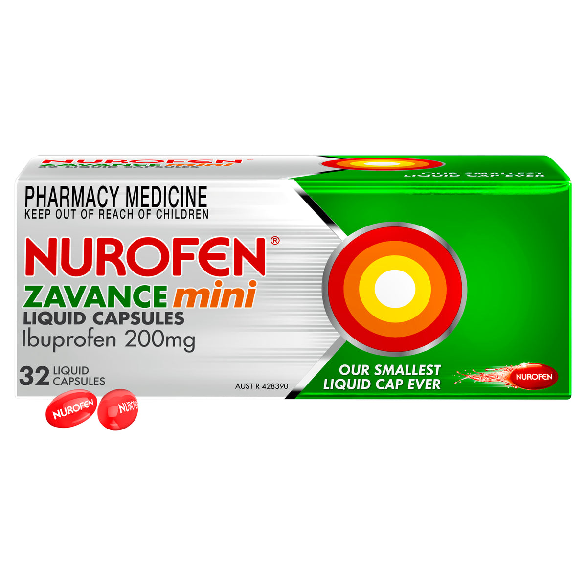 NUROFEN Zavance Mini Liquid Caps 32s