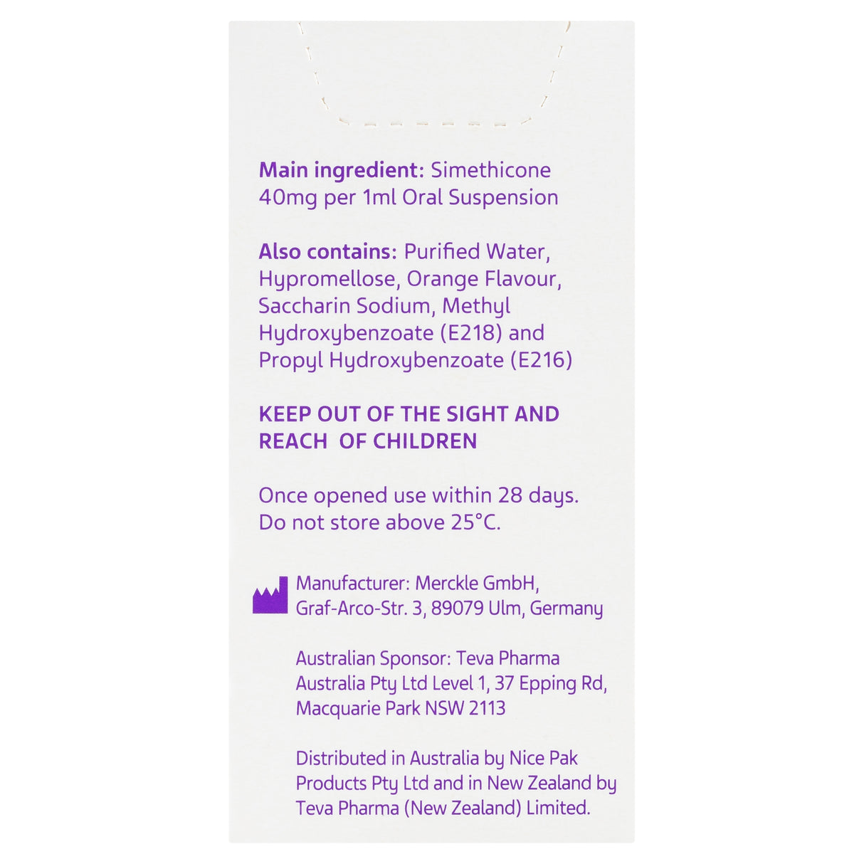 Infacol Simethicone 40mg Orange 50mL
