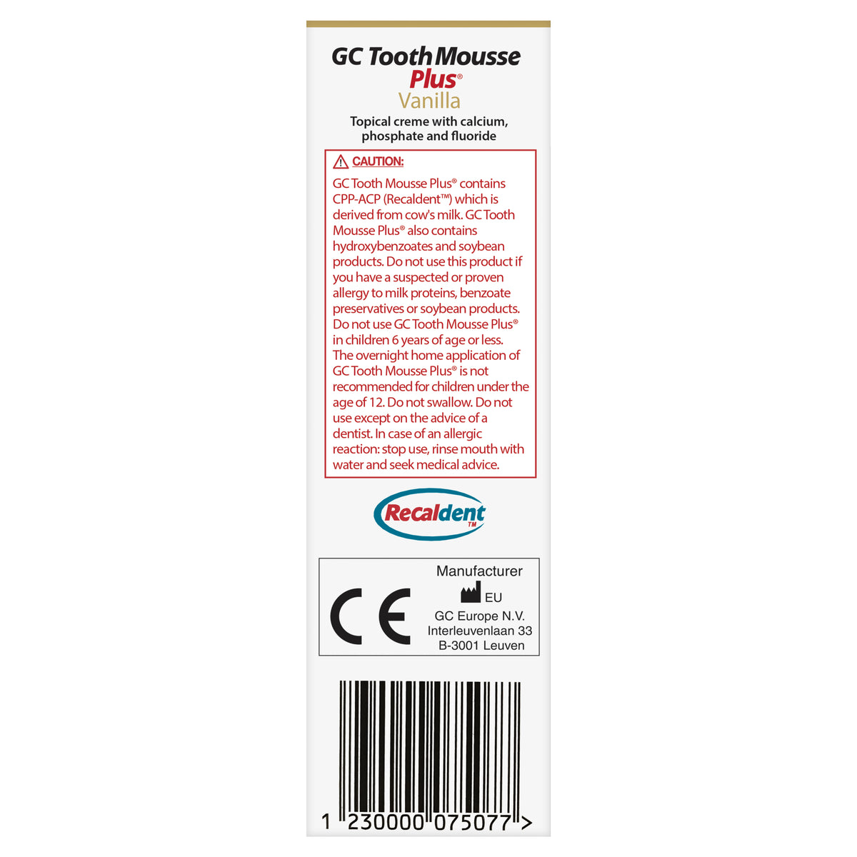 GC Tooth Mousse™ Plus Vanilla 40 g