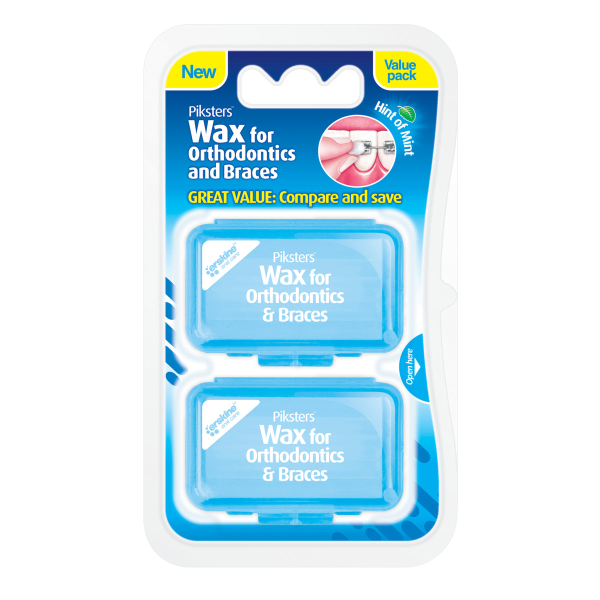 Piksters Orthodontic Wax Twin Pk 2pk