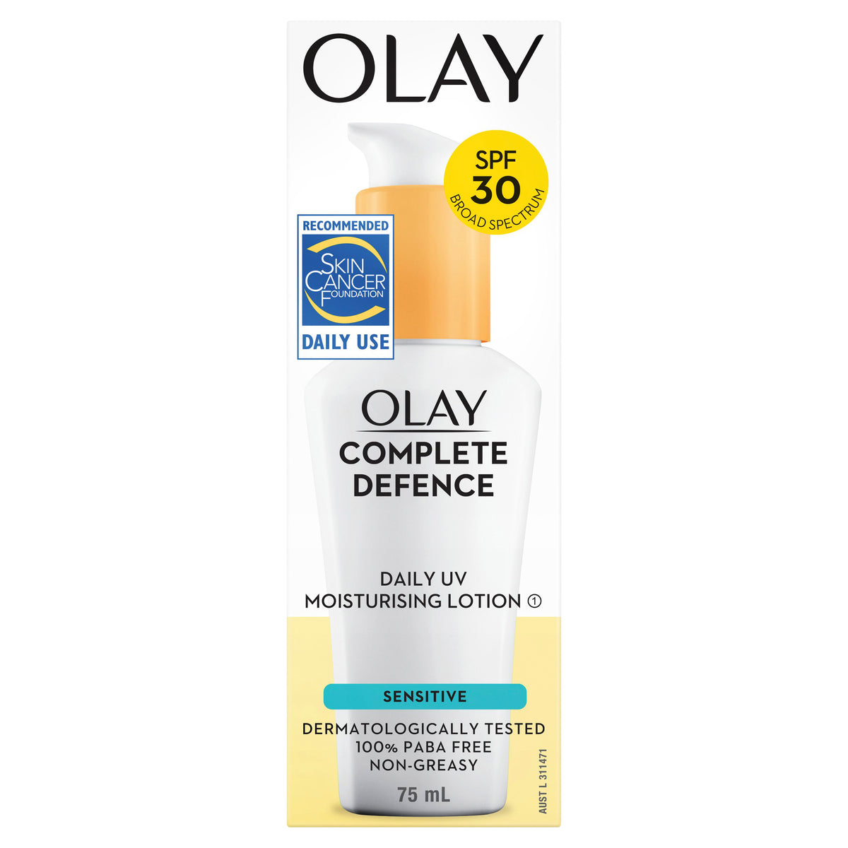 Olay Complete UV Lotion Sensitive Face 75 mL