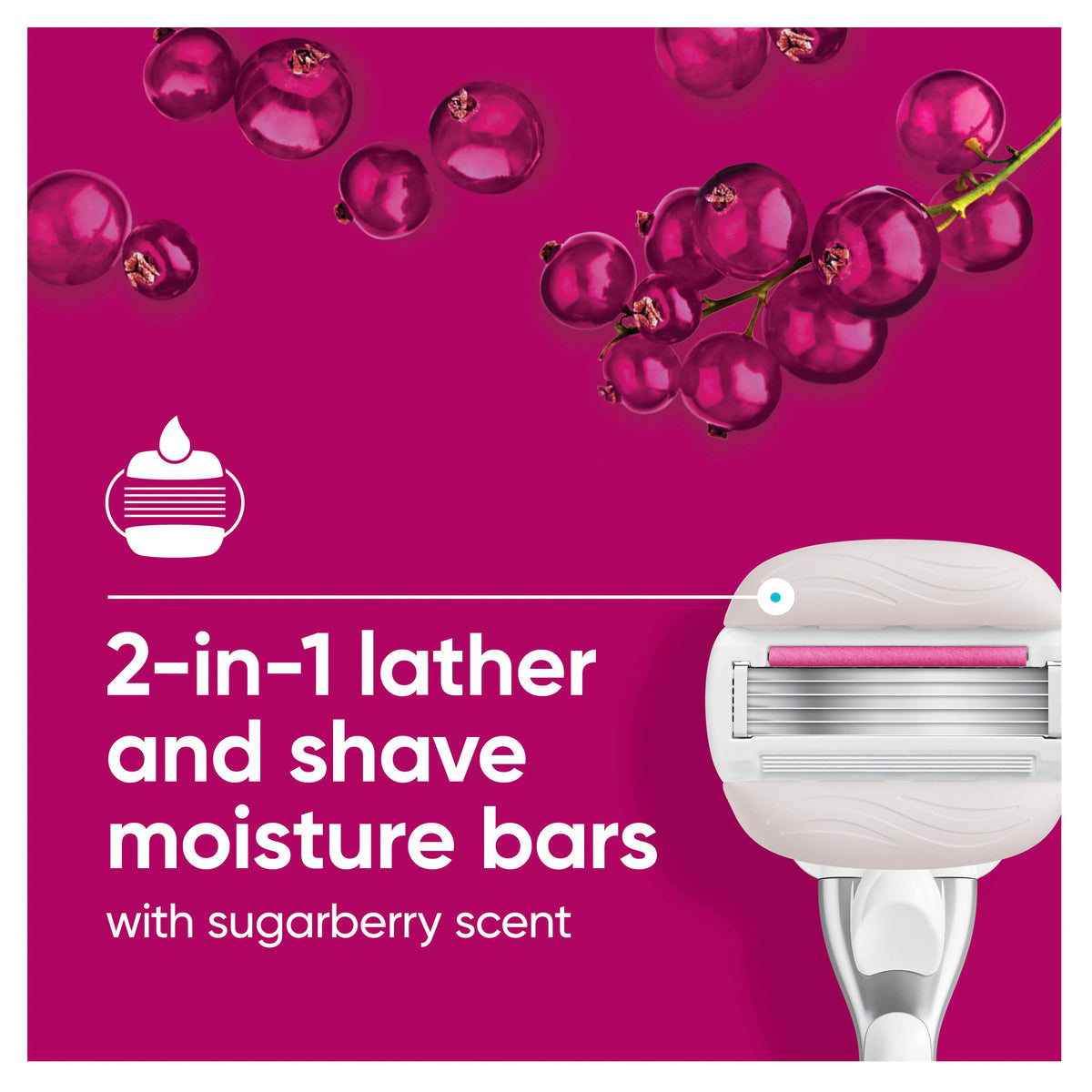 Gillette Venus Comfort Glide Sugarberry Cartridge 4Pack