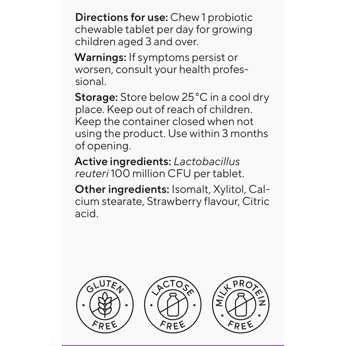 BioGaia Protectis K/Chew Strawb 30s