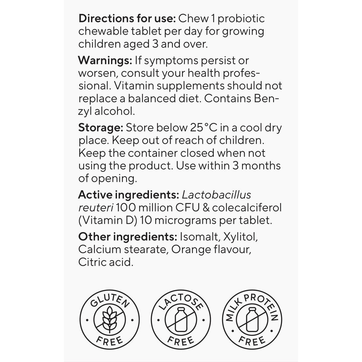 BioGaia Protectis K/Chw Org VitD 30s