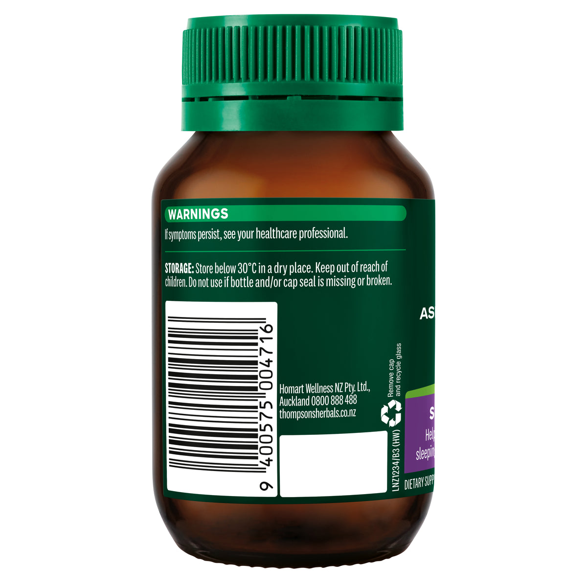 Thompson's Ashwagandha Complex Stress + Sleep 60 Tablets