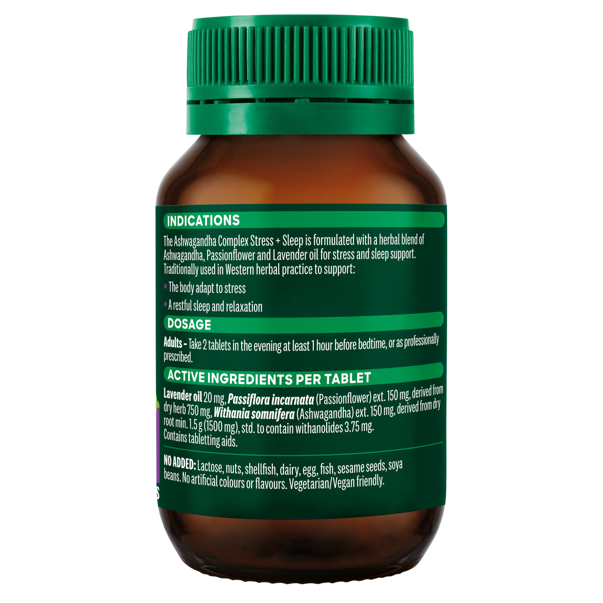 Thompson's Ashwagandha Complex Stress + Sleep 60 Tablets
