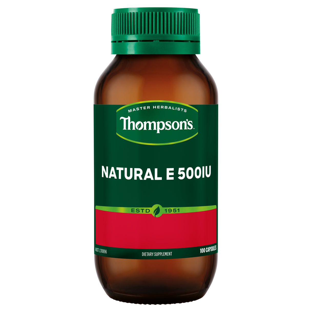 Thompson's Vitamin E Natural 500IU 100 Capsules