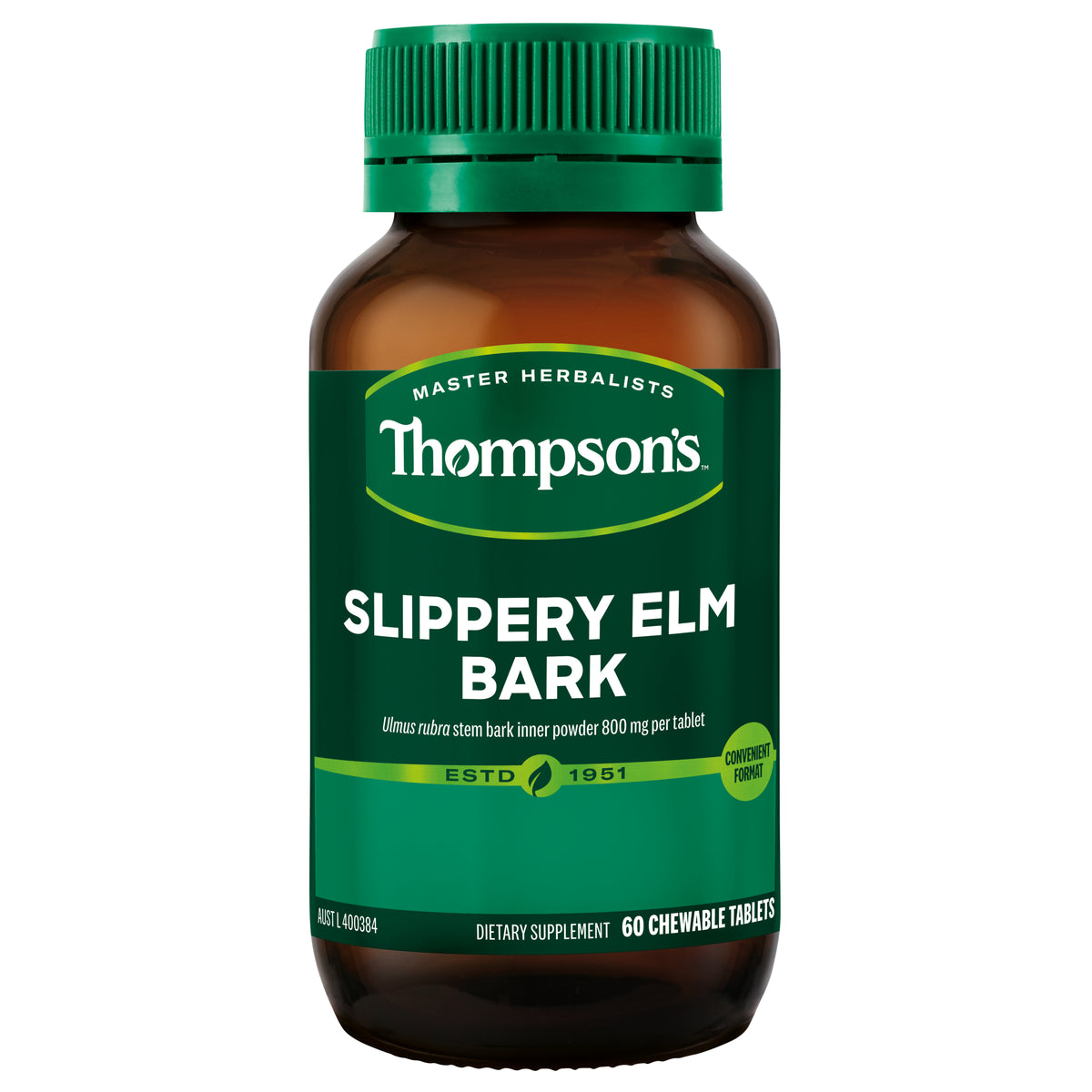 Thompson's Slippery Elm Bark 60 Chewable Tablets