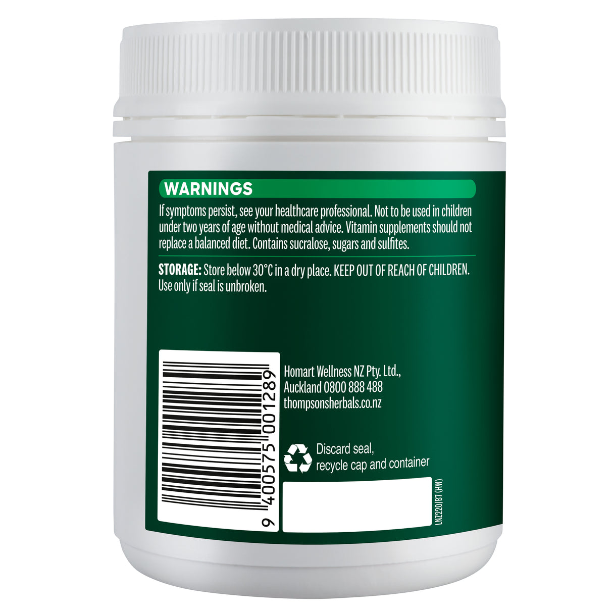 Thompson's Vitamin C 1000mg 150 Tablets