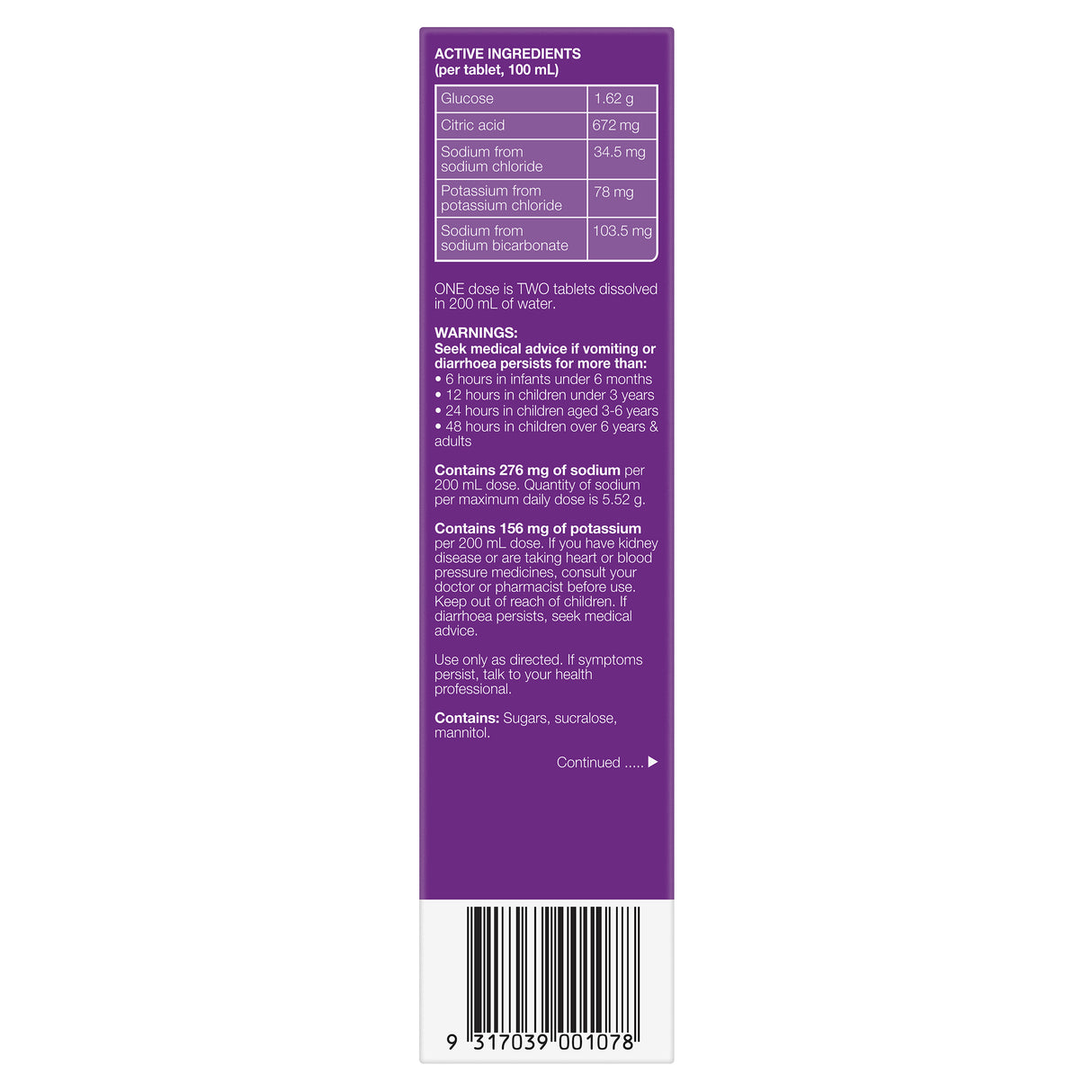 Hydralyte Electrolyte Tablets Apple & BlackCurrant 20s