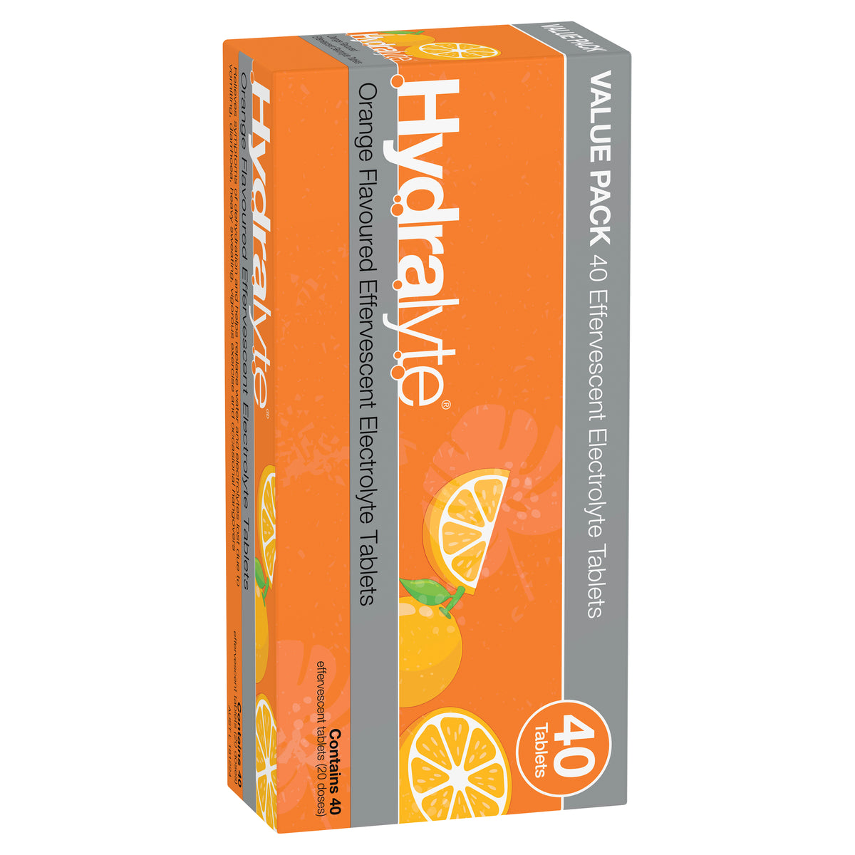 Hydralyte Effervescent Tablets Orange 40s