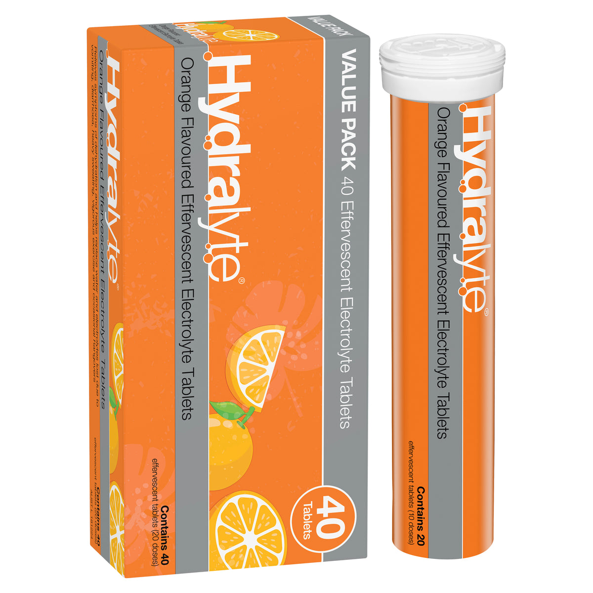 Hydralyte Effervescent Tablets Orange 40s