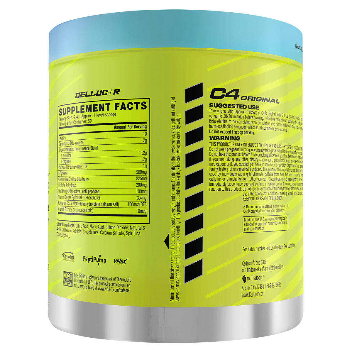 Cellucor C4 Original 50 Servings Blue Raspberry 470g