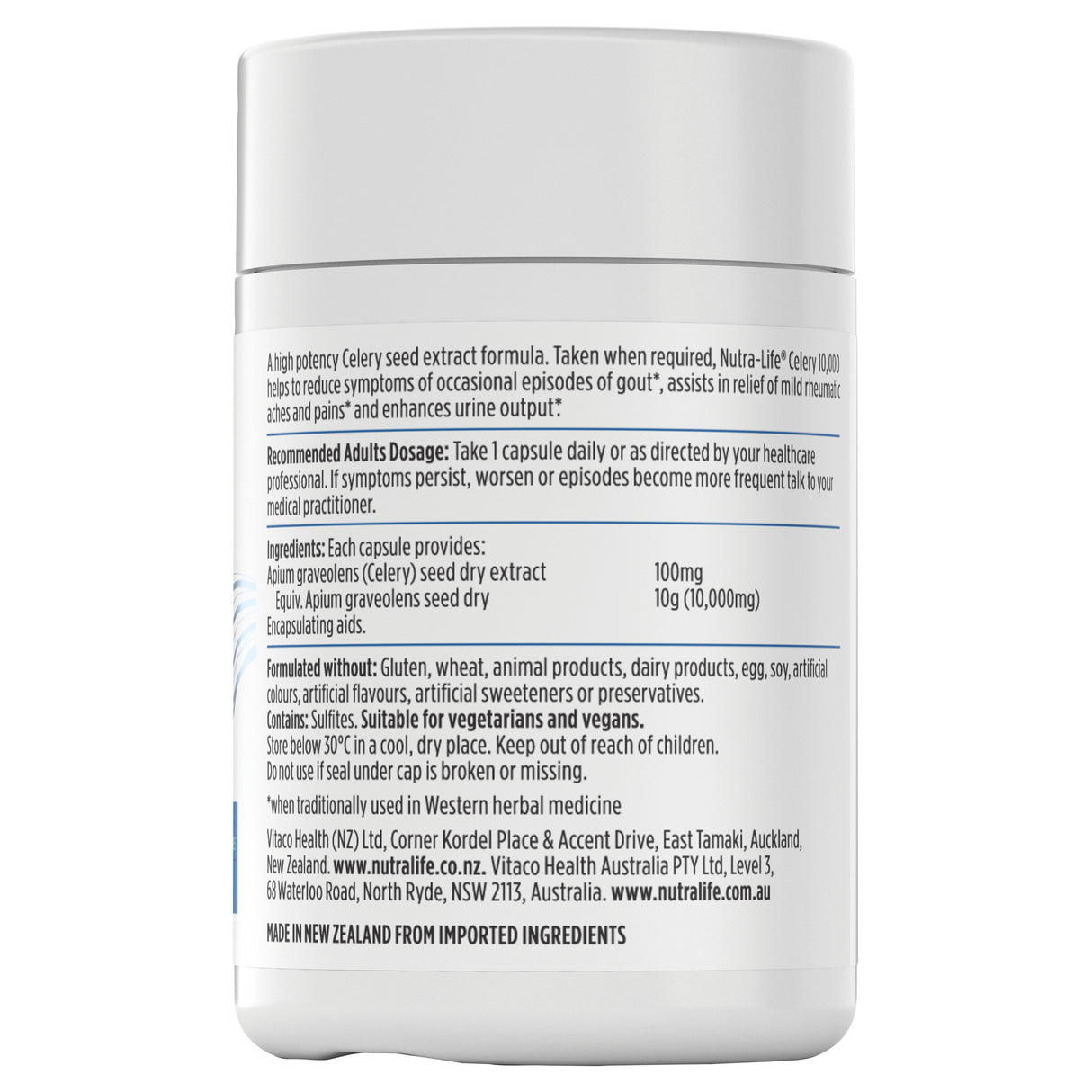 Nutra-Life Celery 10,000 60c
