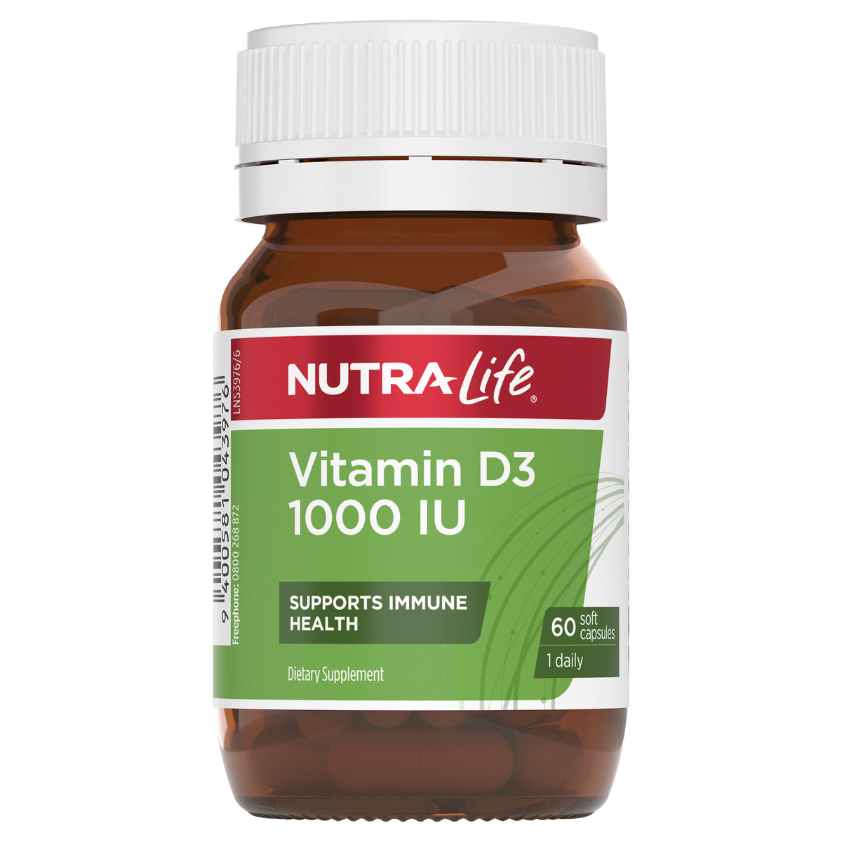 Nutra-Life Vitamin D3 1000 IU 60cap