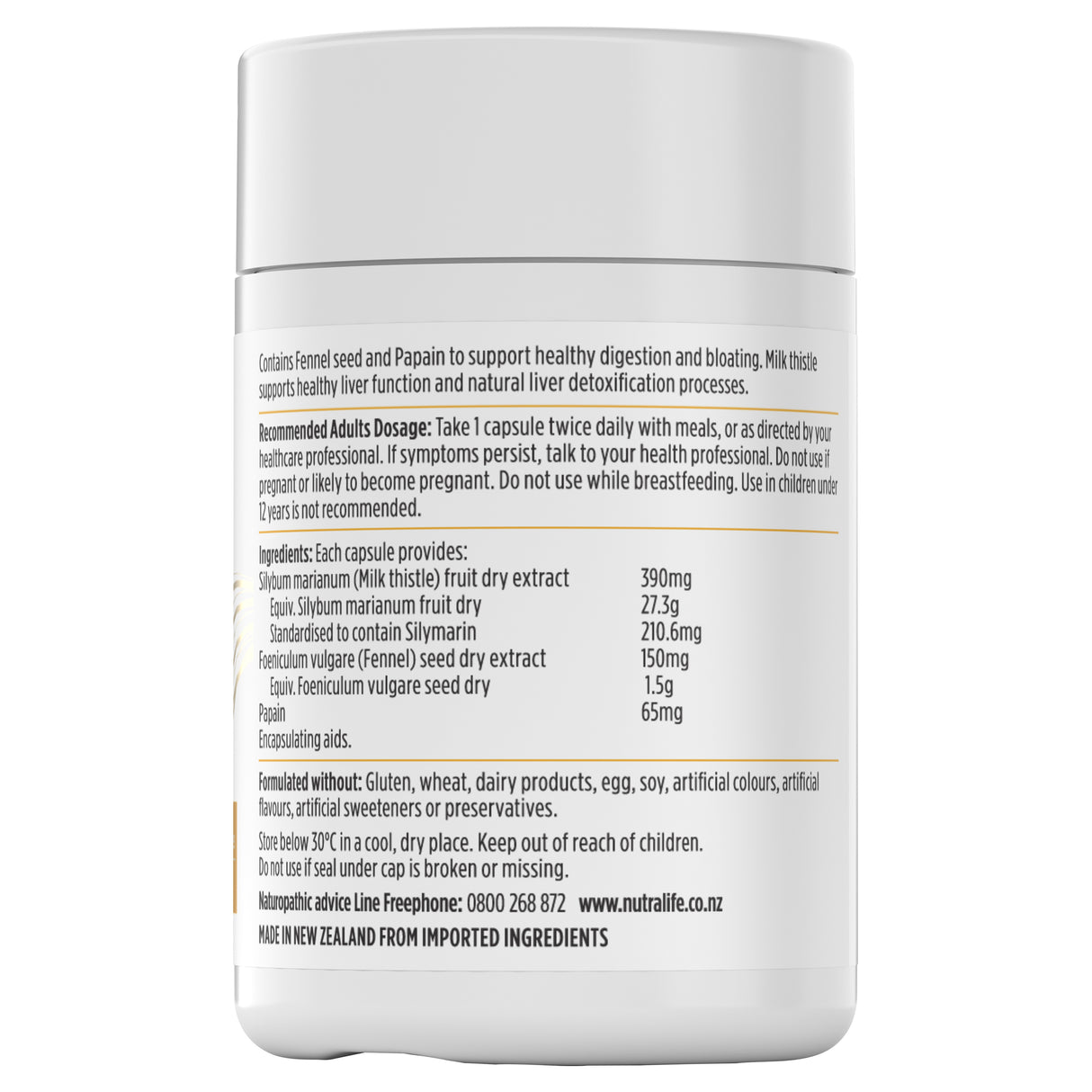 Nutra-Life Debloat & Detox 60 capsules