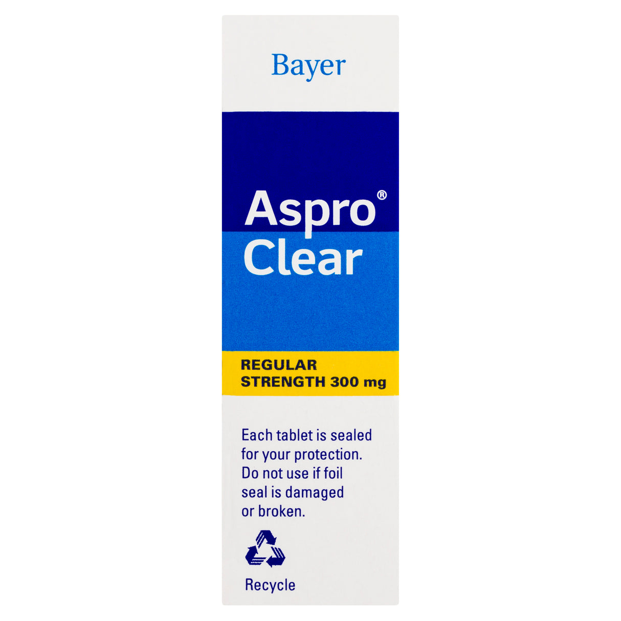 Aspro Clear Aspirin 24 Soluble Effervescent Tablets