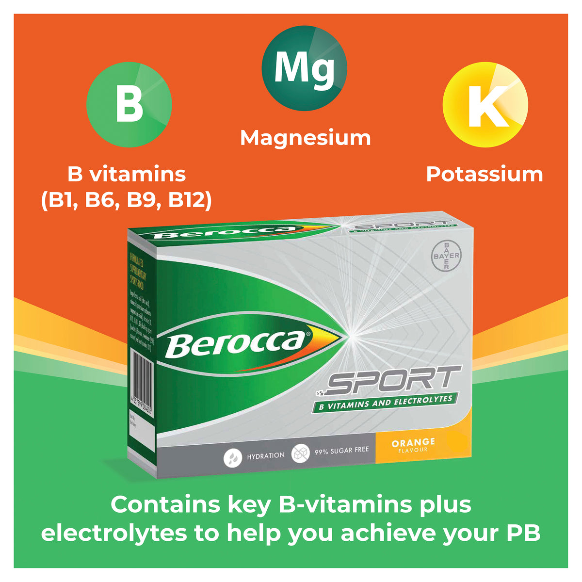 Berocca Sport Powder Sachets Orange 24s