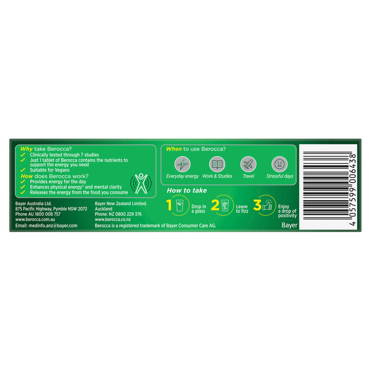 BEROCCA Energy Mango and Orange 15s