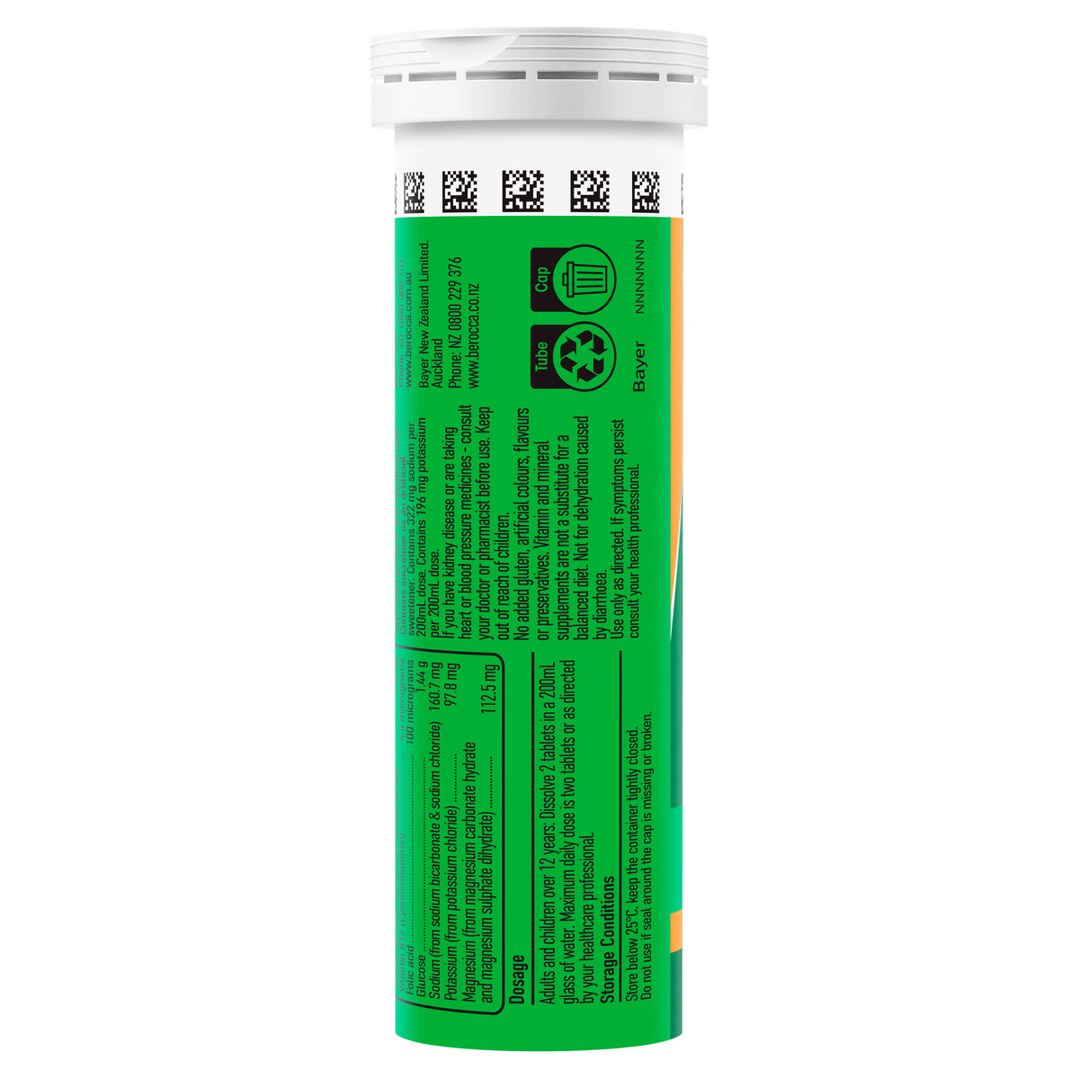 Berocca Hydrate Orange Effervescent Tablets 40s