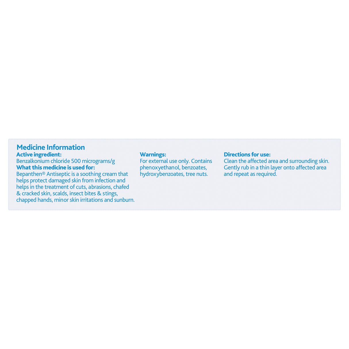 Bepanthen Antiseptic Soothing Cream 100g