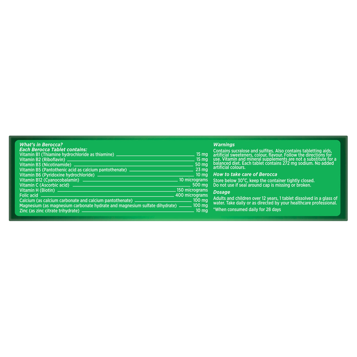 Berocca Energy Vitamin B & C Original Berry 30s