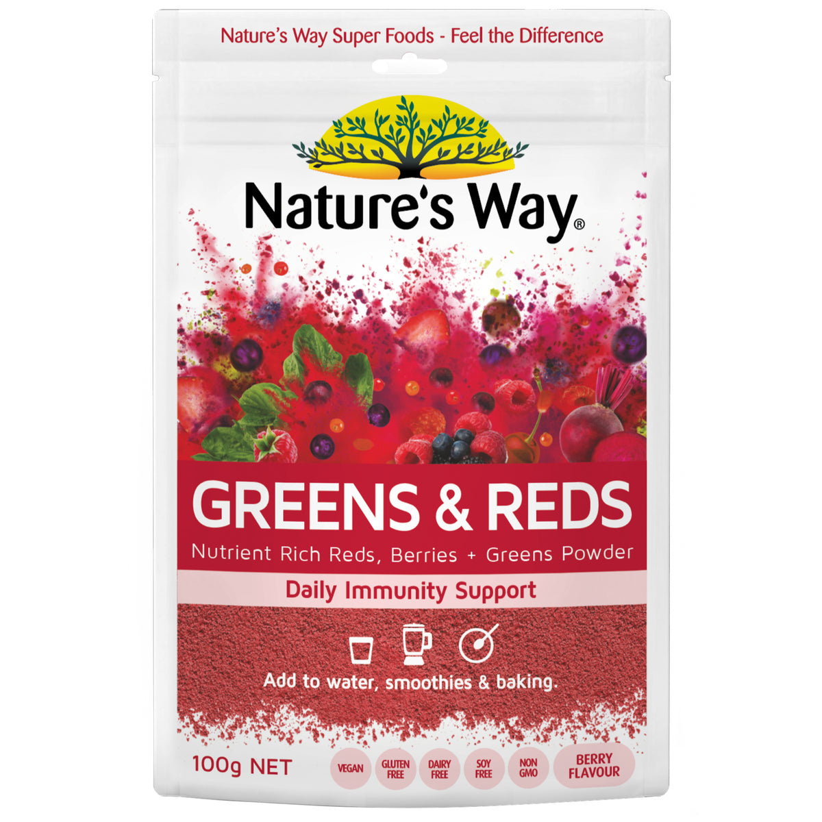 Nature's Way Super Food Greens & Reds 100g