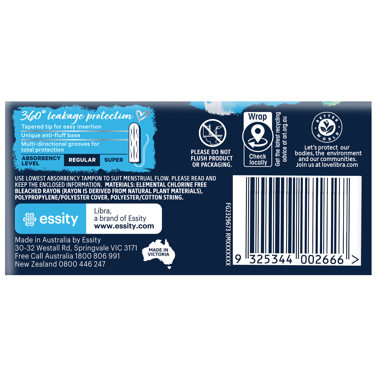 Libra Body Fit Regular Tampons 16 pack