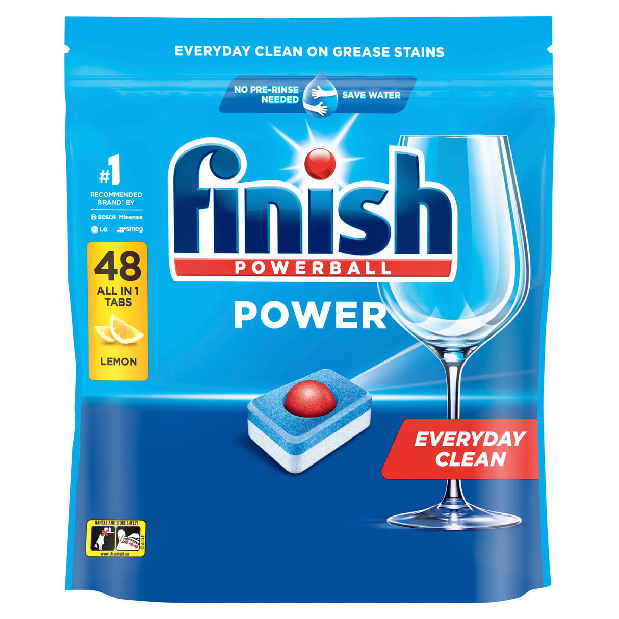 FINISH Power Dishwasher Tablets Lemon Sparkle 48pk