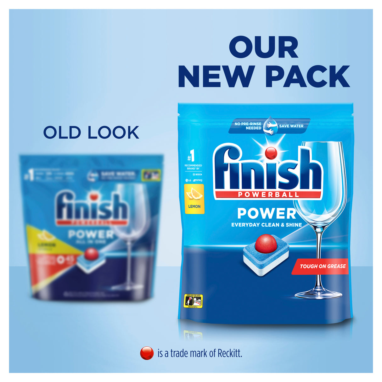 Finish Power Essential Dishwasher Tablets Lemon Sparkle 80s