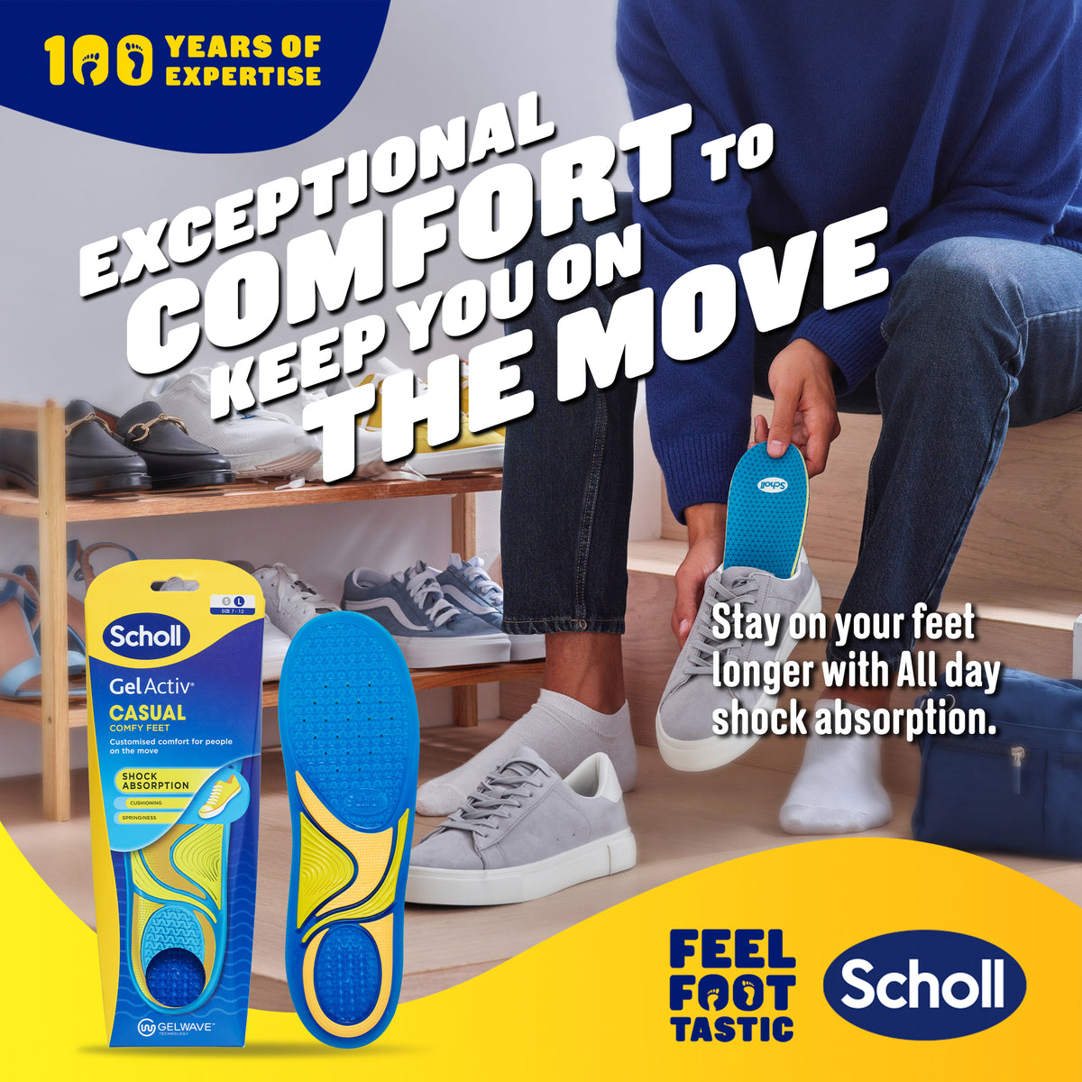 SCHOLL Gel Activ Insole Casual L