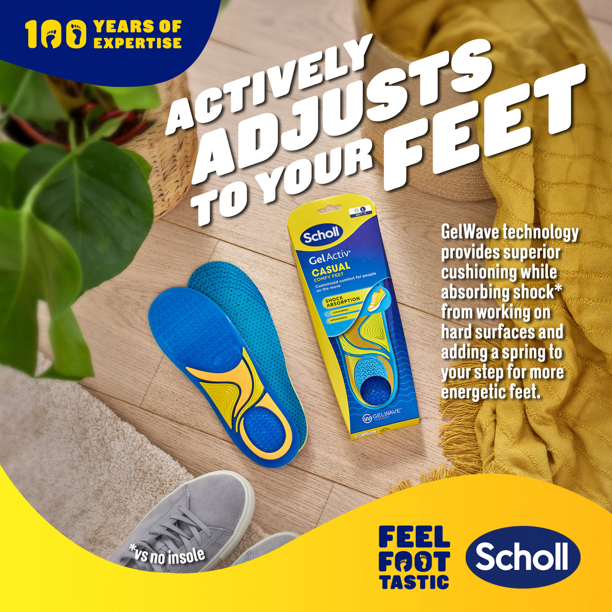 SCHOLL Gel Activ Insole Casual L