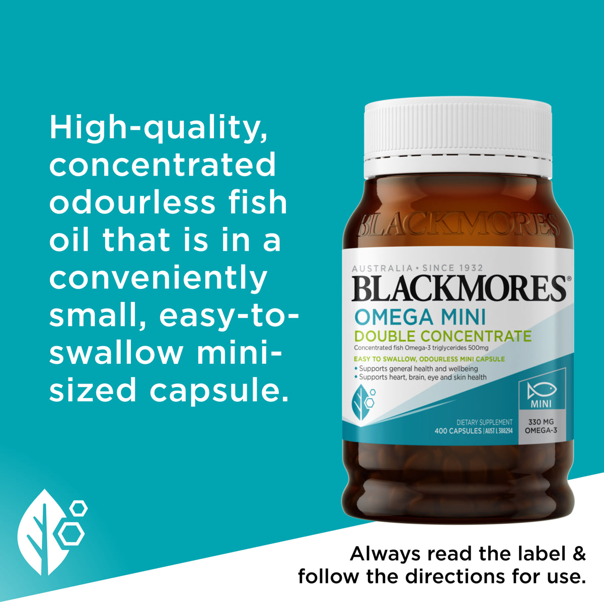 Blackmores Omega Mini Double Concentrate 400s