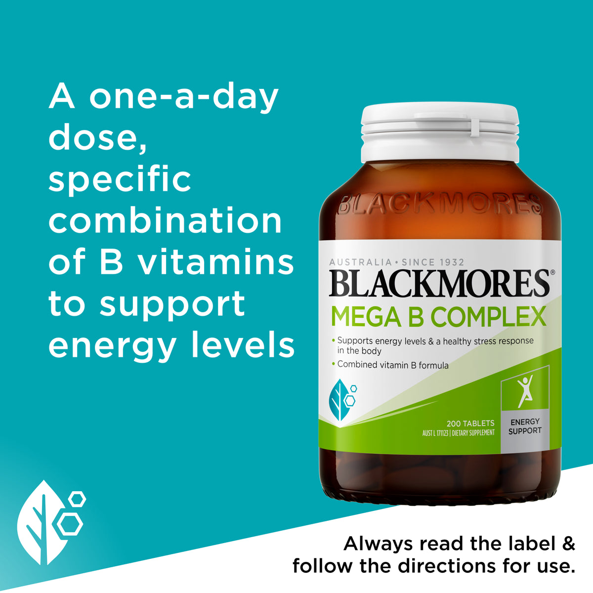 Blackmores Mega B Complex Tabs 200s