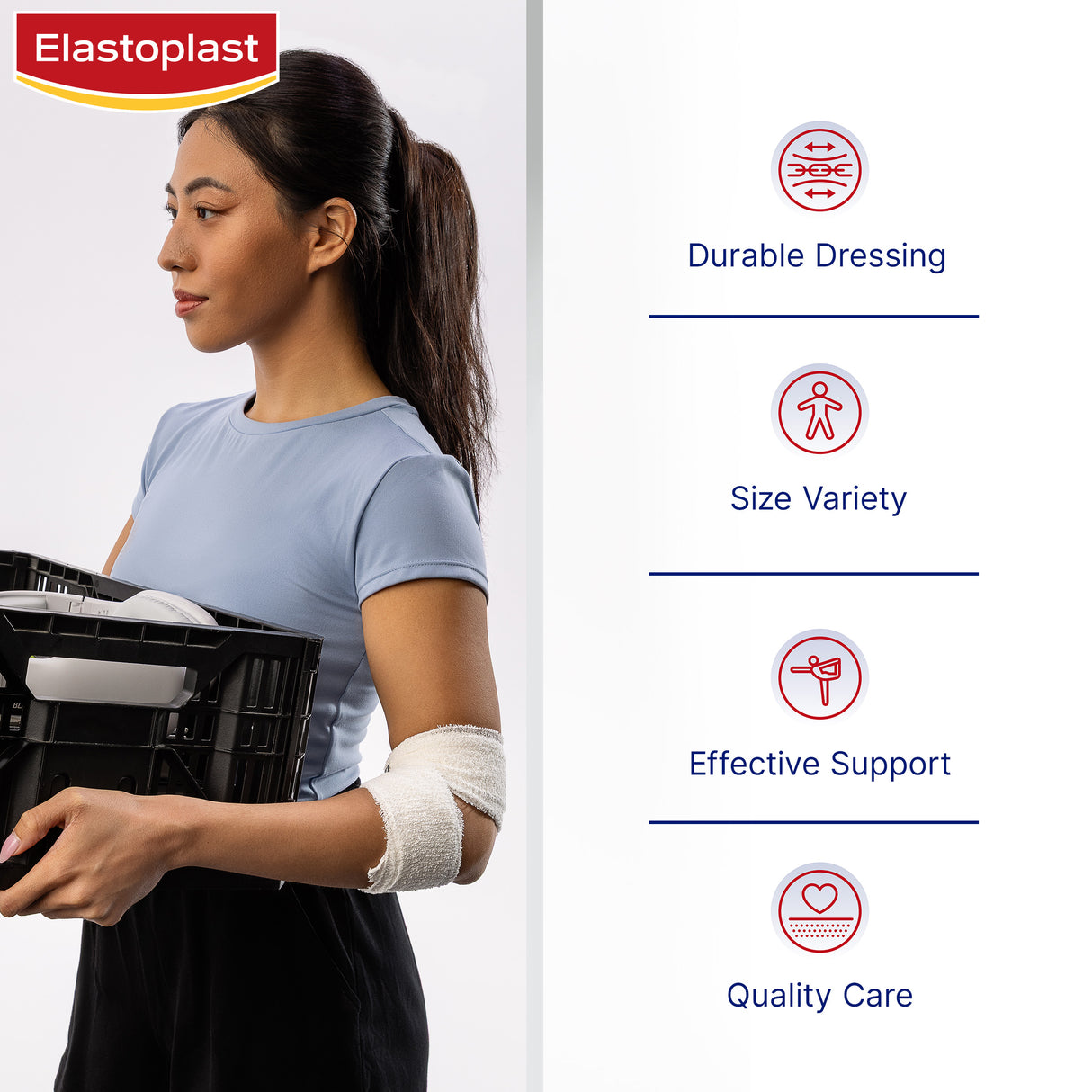 Elastoplast Medium Weight Crepe Bandage 5cmx1.6m