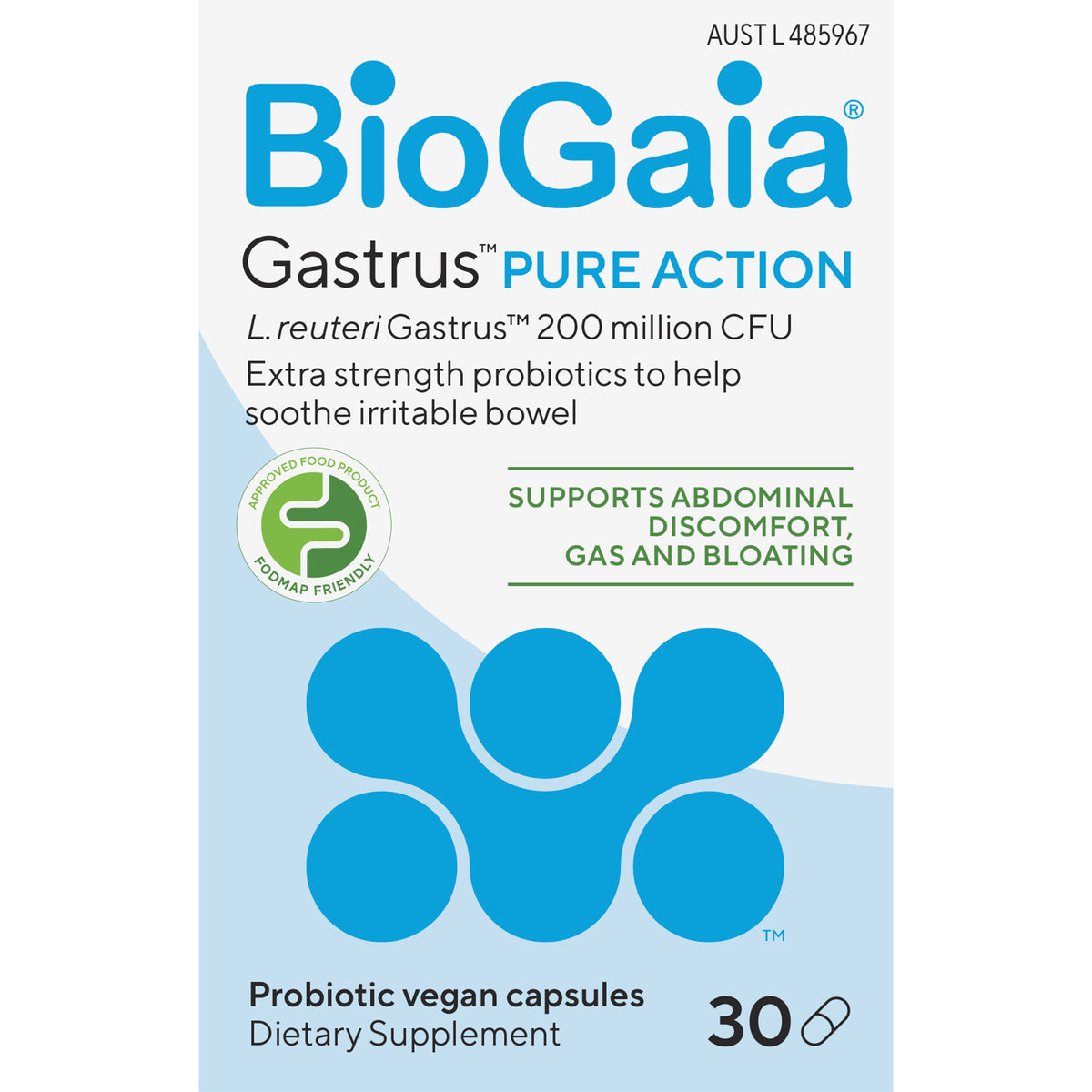 BioGaia Gastrus Pure Capsules 30pk