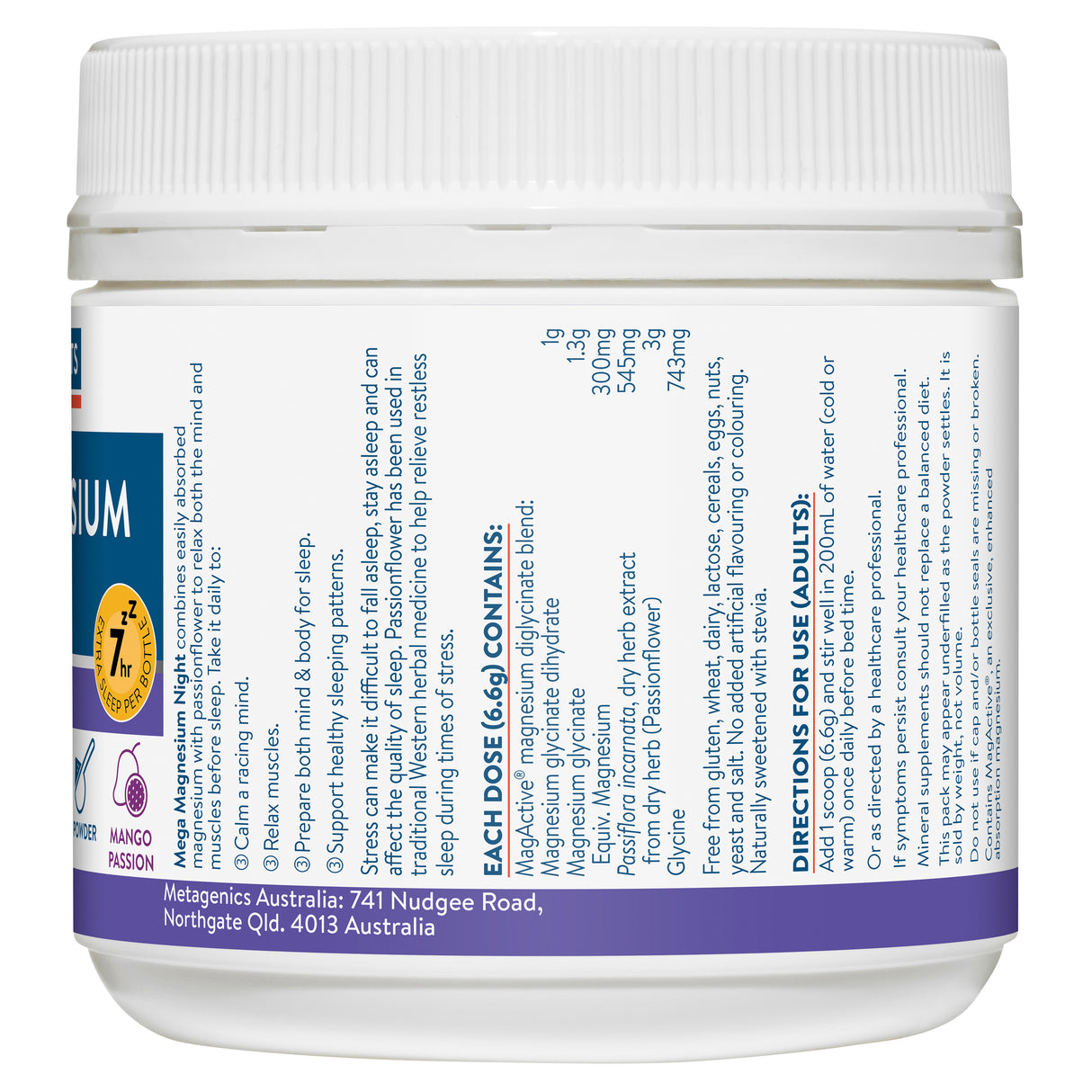 Ethical Nutrients Mega Magnesium Night 126g