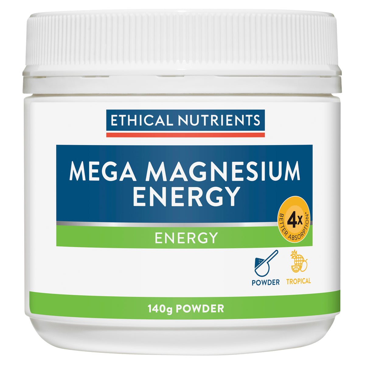 Ethical Nutrients Mega Magnesium Energy 140g