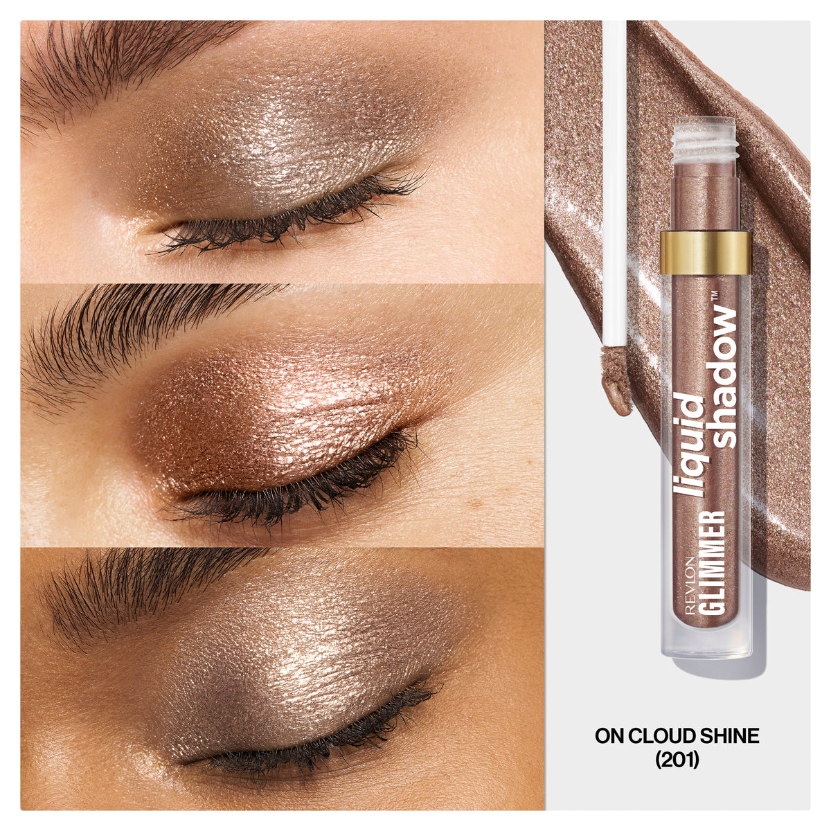 Revlon Glimmer Liquid Shadow 201 On Cld Shn