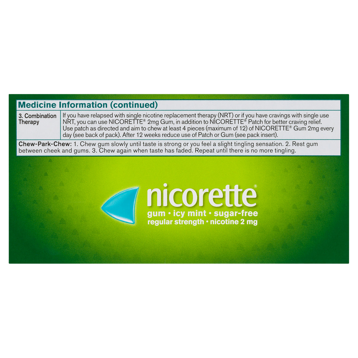 NICORETTE Gum Icy Mint 2mg 75s
