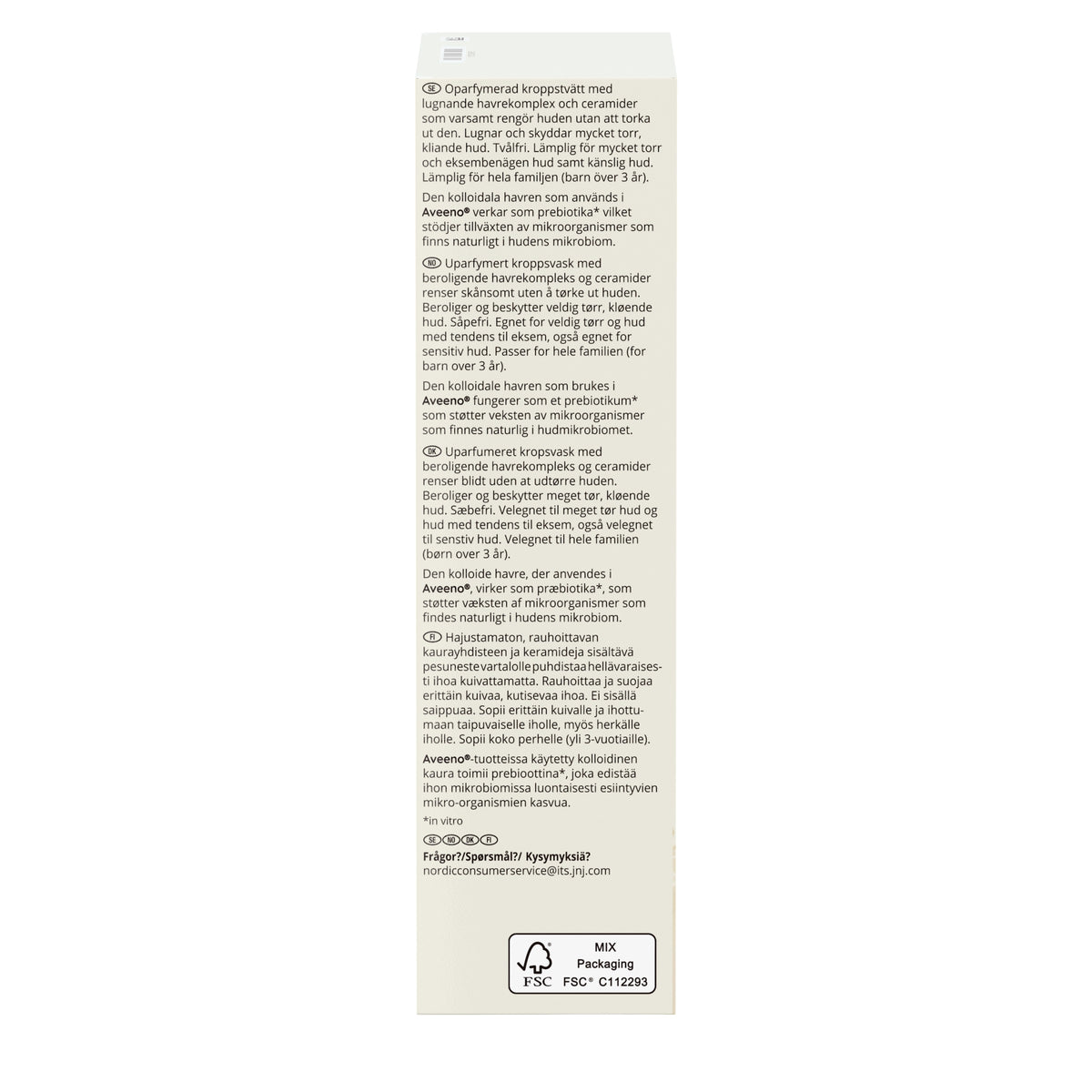 AVEENO Dermexa Emollient B/Wsh 300ml
