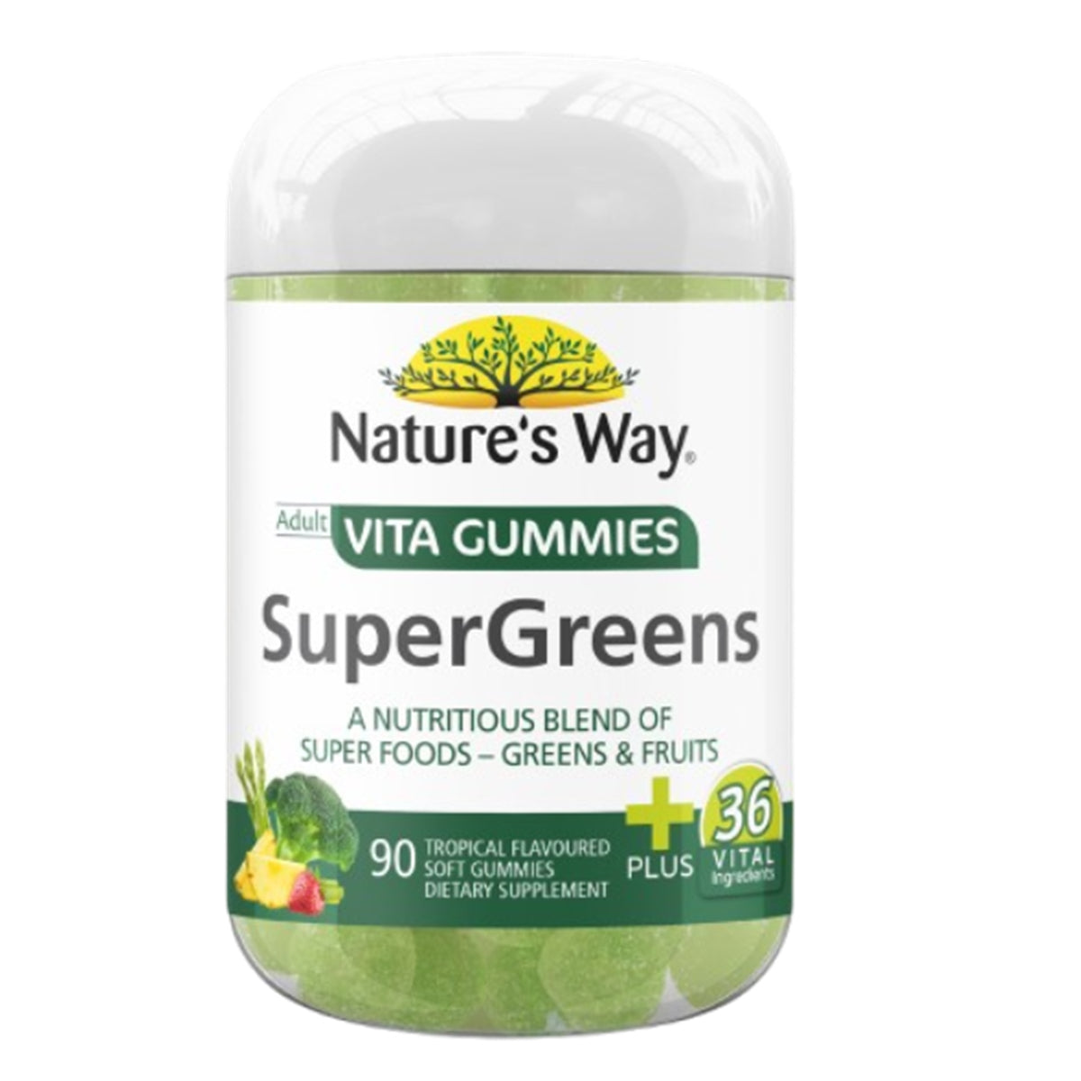 Nature's Way Adult Vita Gummies Greens 90s