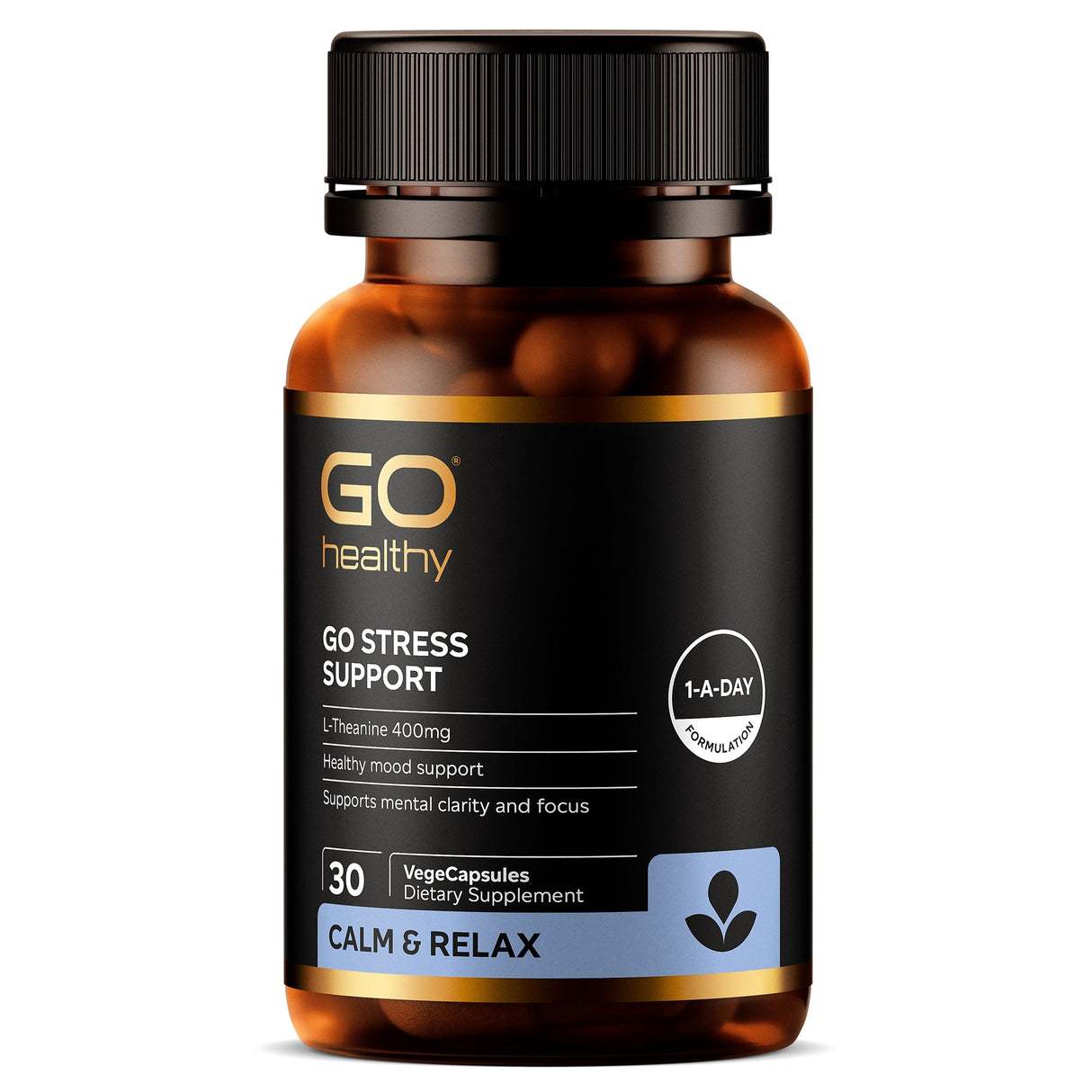 GO Healthy GO Stress Remedy Mood Support Supplement30 VCaps