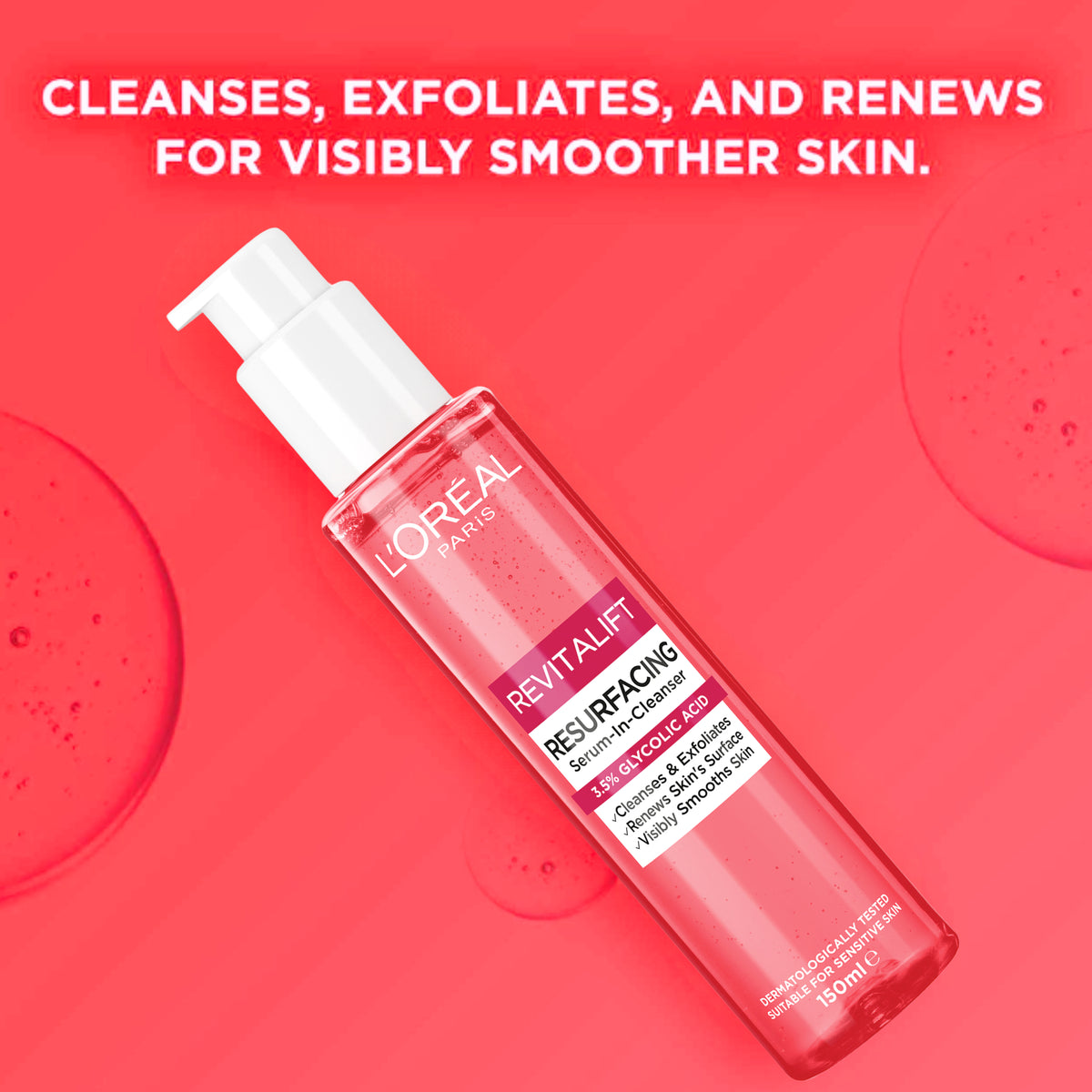 LO Revitalift Laser GlycA Clnsr150ml