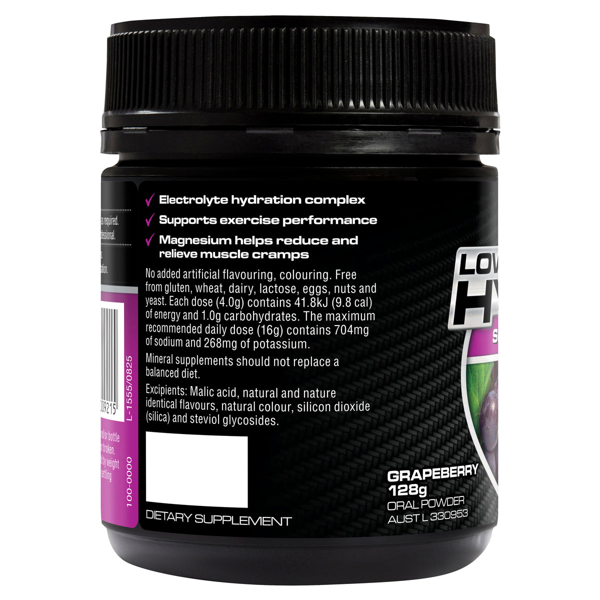 Endura Low Carb Hydration Grapeberry 128g