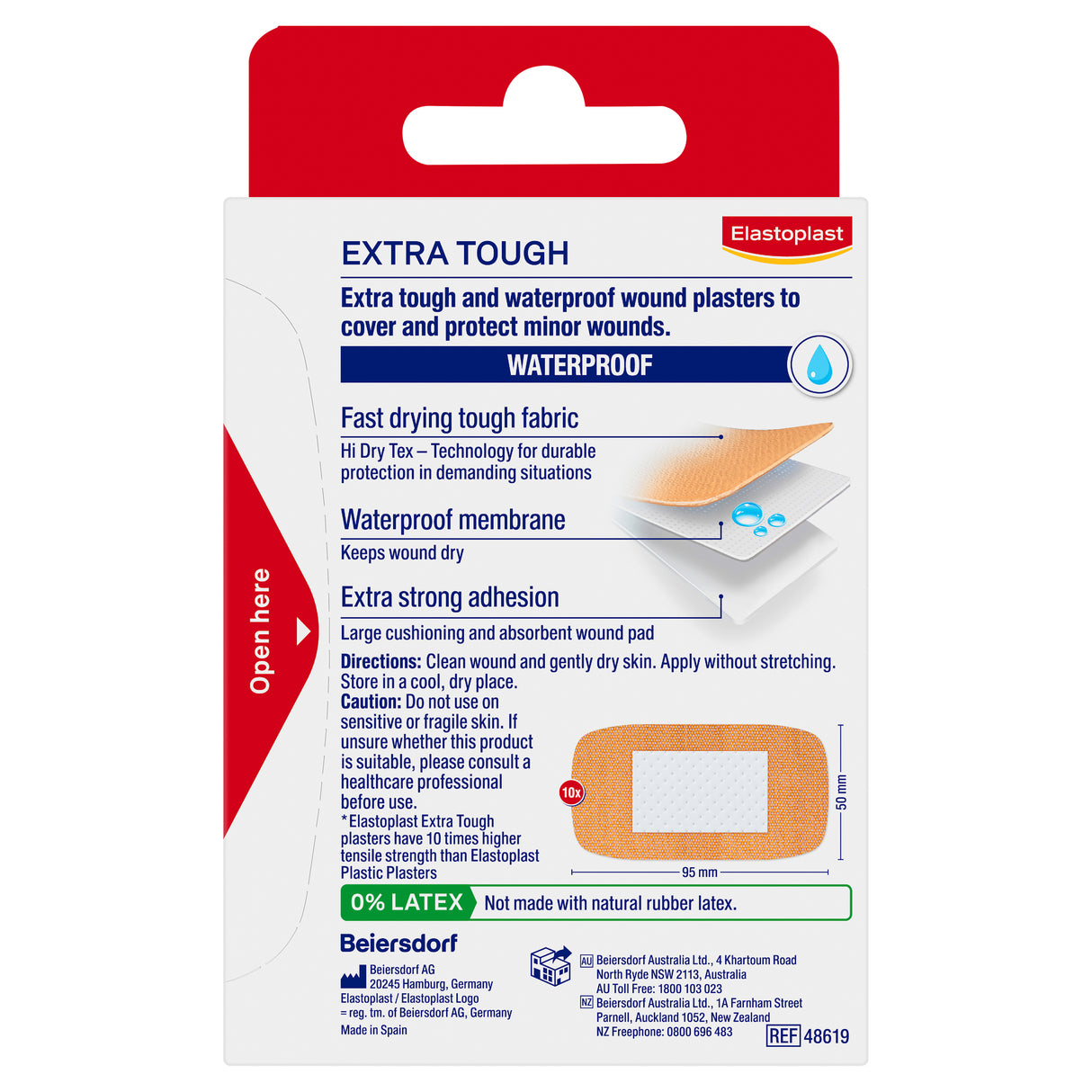 Elastoplast Extra Tough XL 10 Pack